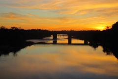 sunset fire in sky