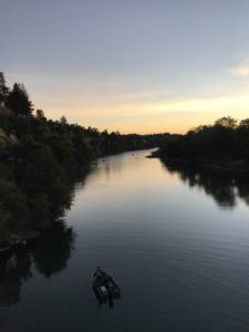 American River, sunrise, fisherman, salmon, fishing, sunrise