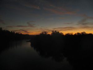 sunrise, morning, Fair Oaks, Fair Oaks Bridge, American River