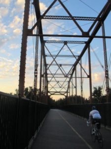 sunrise, morning, cross, attention, observation, Fair Oaks Bridge