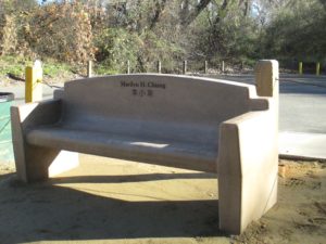 memorial bench, memorial, salmon, American River, salmon, boat launch ramp, Fair Oaks Bridge, mornings, outdoor, nature