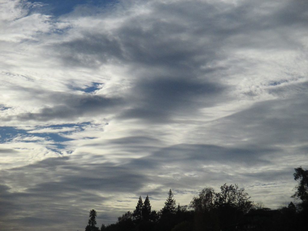 clouds, Fair Oaks Bridge, Fair Oaks, morning, American River, sky, nimbus, cumulus, stratus
