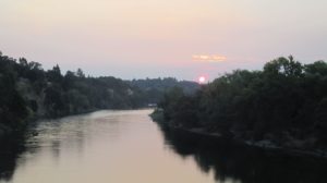 sunrise, mornings, FairOaks , Fair oaks Bridge, peaceful, peace,American River, water