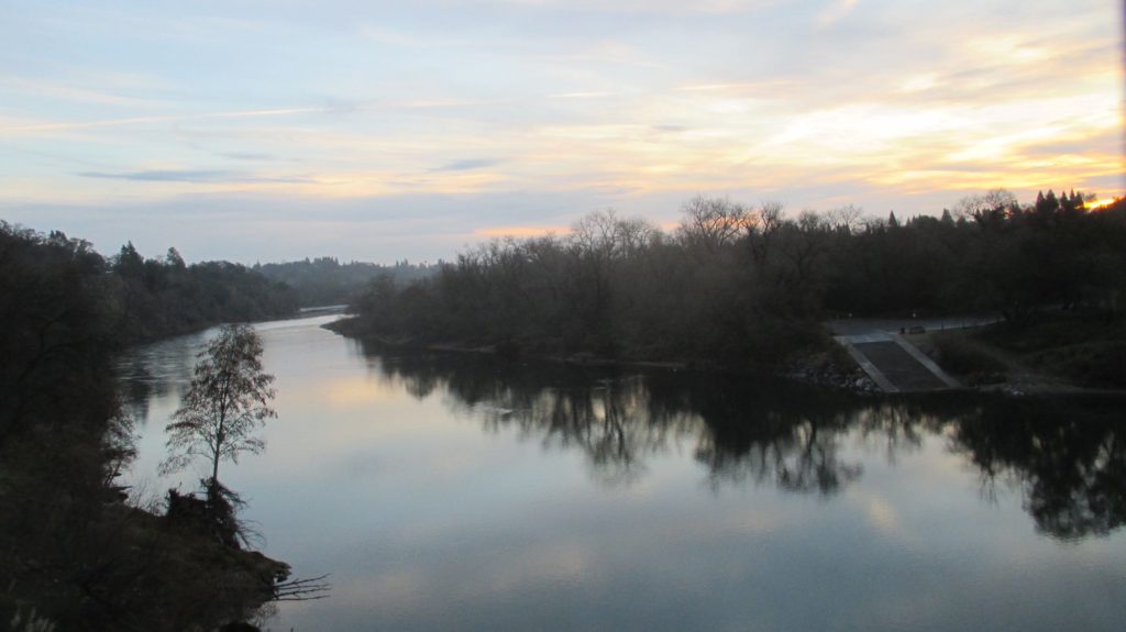 morning, sunrise, Fair Oaks Bridge, American River, water, nature, outdoors, observation, writing, nature journal, beauty, peace