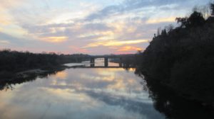 sunset, American River, water, nature, outdoors, spectacle, beauty, awesome, Fair Oaks Bridge