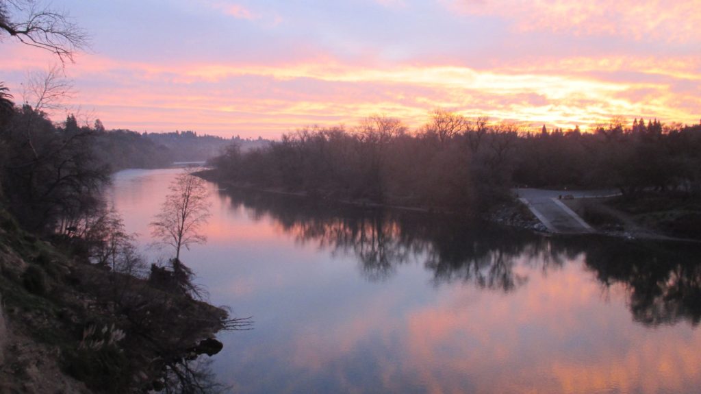 Fair Oaks Bridge, mornings, sunrise, American River, nature, observation, wrting, beauty, 