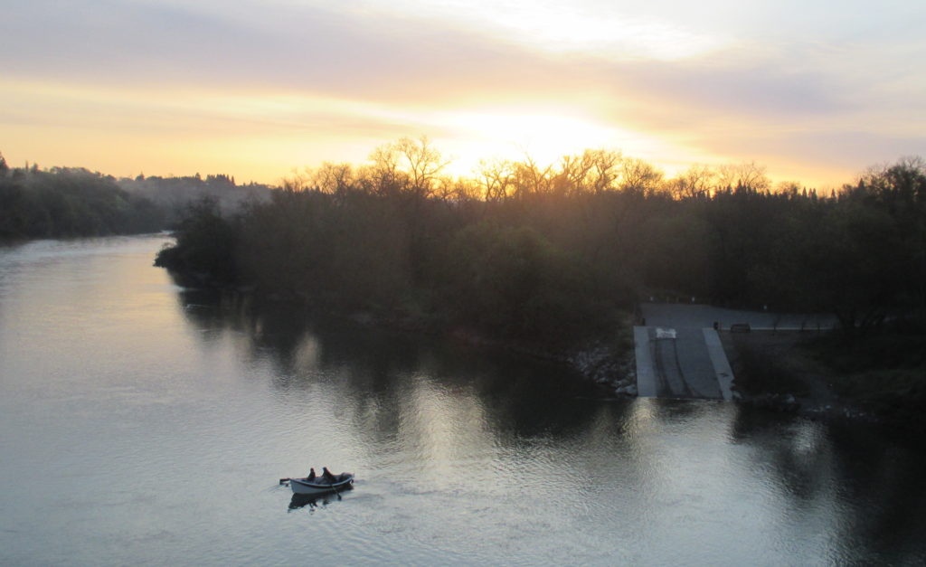 American River, boats, fishermen, sunrise, outdoors, natura, water, launch, mornings